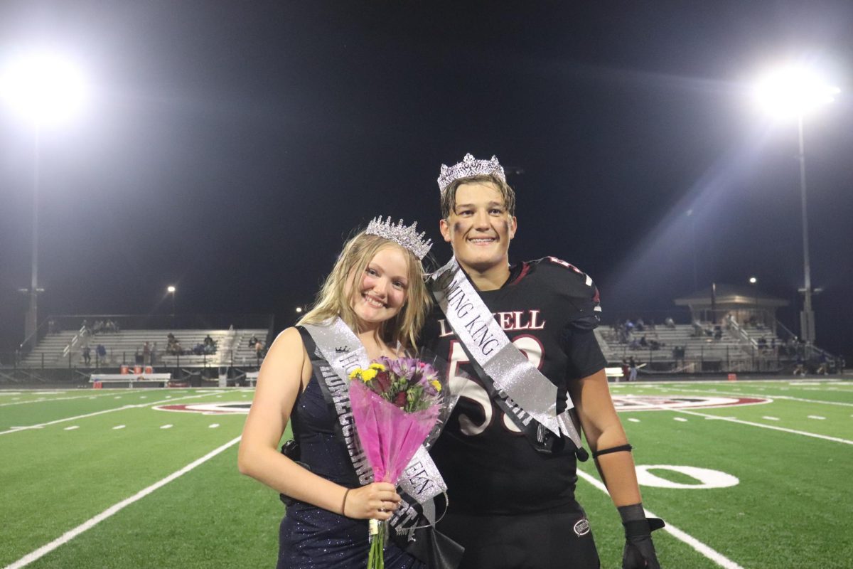 Dezmarie Mago and Christopher Tully were honored to receive the titles of Homecoming Queen and King.