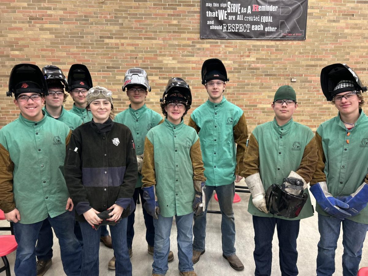 Several students had fun and learned a lot at the FFA Welding competition.