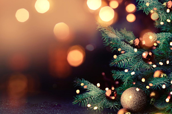 Christmas decorations, such as those pictured, are commonly seen around the United States. 