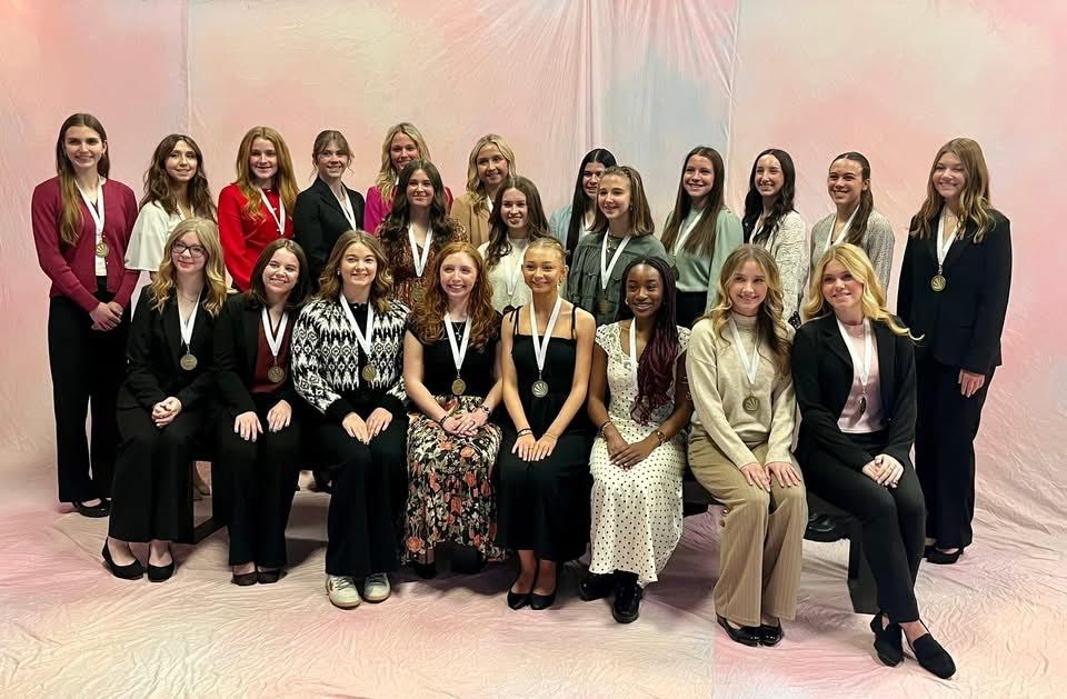 Indiana's Distinguished Young Women. Alexis is in the back row, second from the left. 