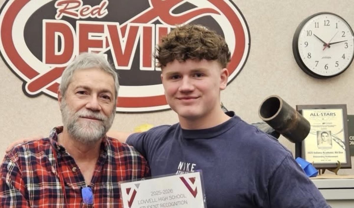 Never Short of Success: Aiden McCarthy receives the Student of the Month award, earned through his hard work and leadership.