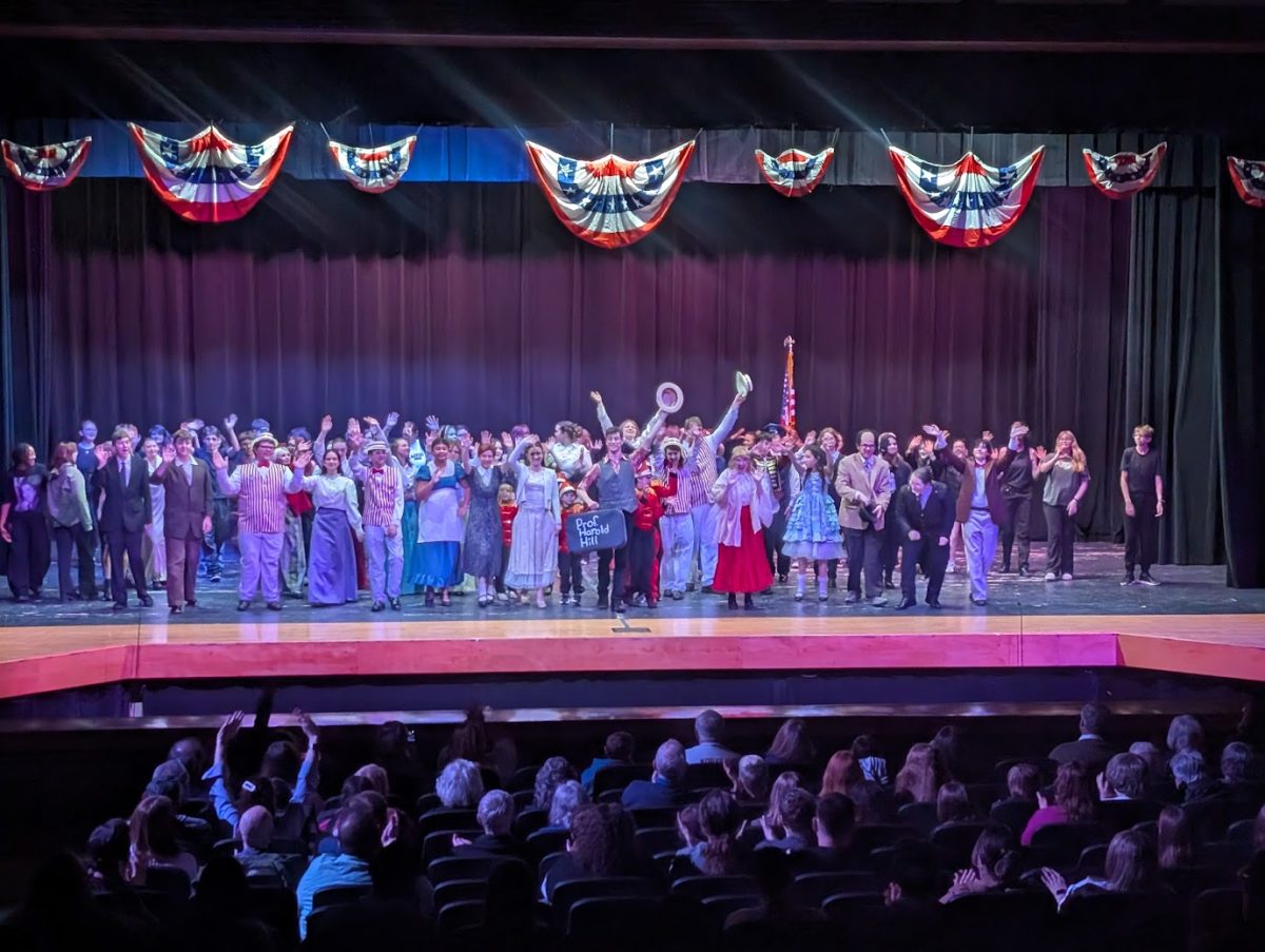The entire cast and crew behind the show of “The Music Man” give thanks to the crowd who came out. Everyone definitely enjoyed the show.