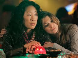 Meredith Grey and Christina Yang share a special moment.