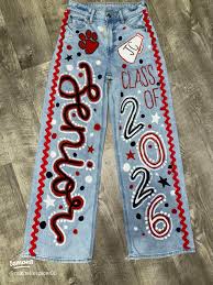 Senior jeans are a visual representation of one's high school career and/or future plans.